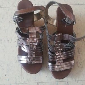 Mettalic Bronze Wedges